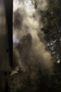 The industrial inheritage at south of Luxembourg: Steam train at "Fonds de gras"